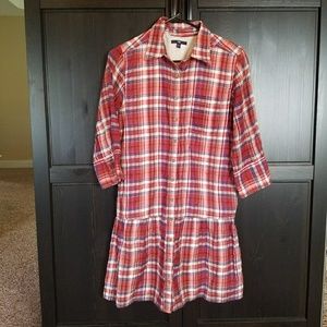 Adorable Plaid Gap Shirt Dress Small